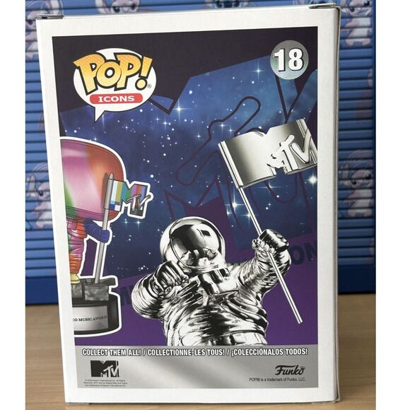 Funko Pop Icons Vinyl Figure #18 - MTV Moon Person - Picture 3 of 5